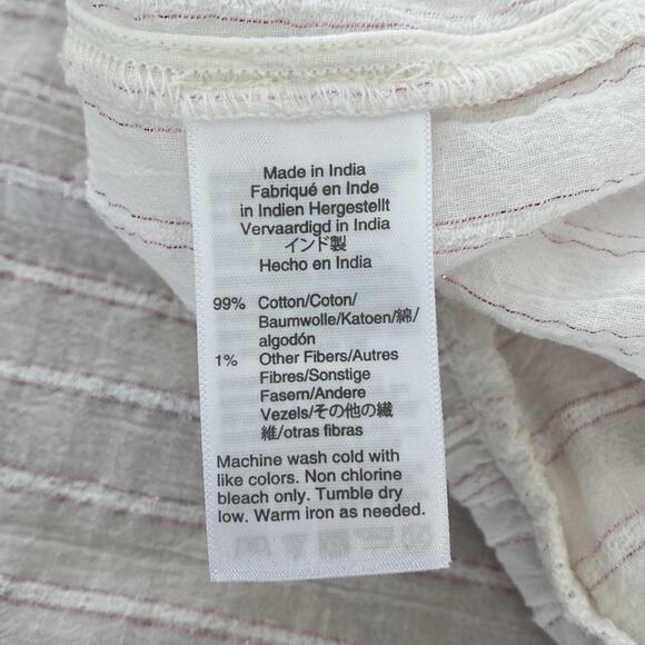 Madewell Cream Peplum Top Small - Picture 9 of 9